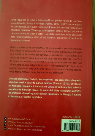 LIBRO LECTURA BEARN O LA SALA DE LES NINES