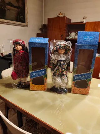 Coppia Bambole Porcellana Promenade Collection