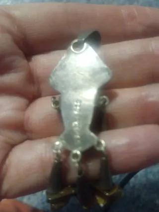 Colgante Mexicano Plata y Piedra