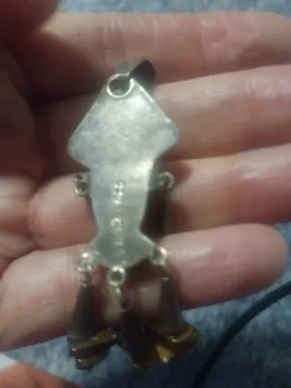 Colgante Mexicano Plata y Piedra