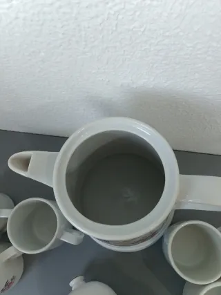 Juego d café/té porcelana Herrandiz marca española