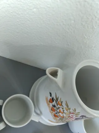 Juego d café/té porcelana Herrandiz marca española