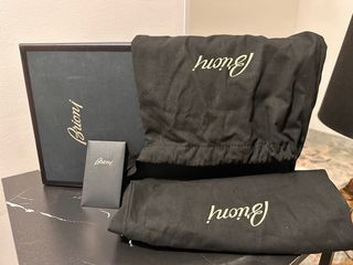 Scarpe Brioni scamosciate beige