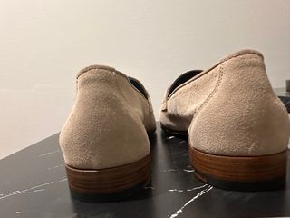 Scarpe Brioni scamosciate beige