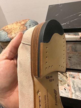 Scarpe Brioni scamosciate beige