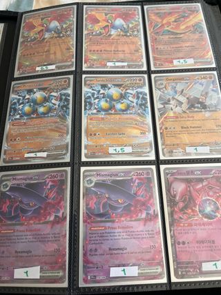 Cartas Pokémon Varias