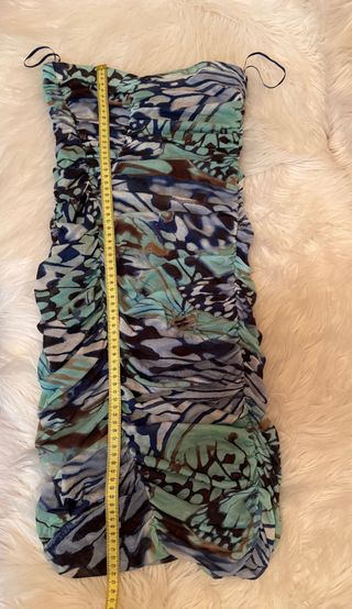 Vestido corto verano estampado mariposas Talla S