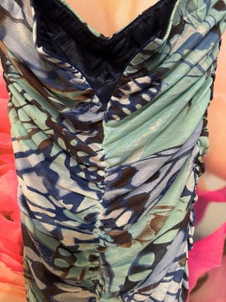 Vestido corto verano estampado mariposas Talla S