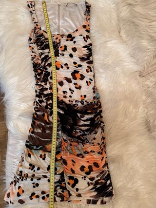Vestido Bershka Talla M Animal Print