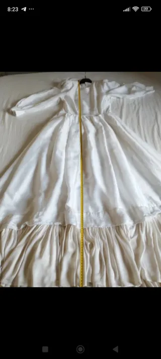 Abito sposa vintag sartoria Doriano tg.M mist.seta