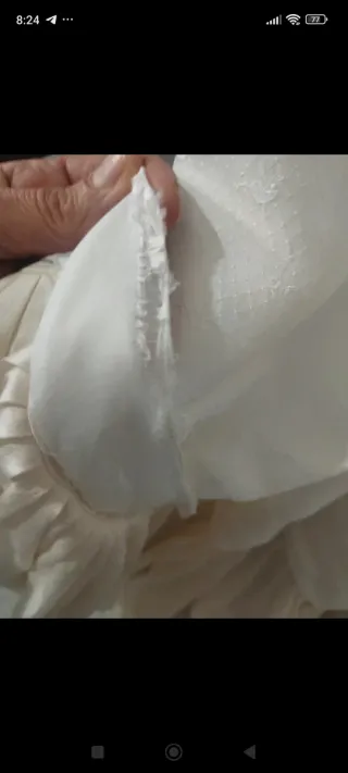 Abito sposa vintag sartoria Doriano tg.M mist.seta