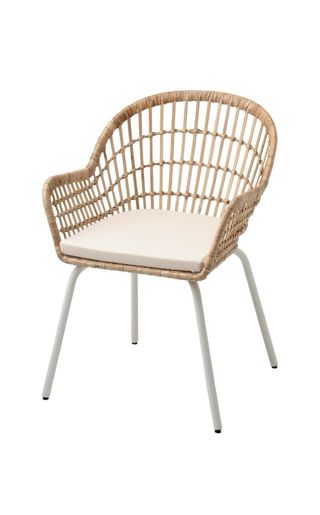 4 Sillas Comedor Nilsove Ratán Metal