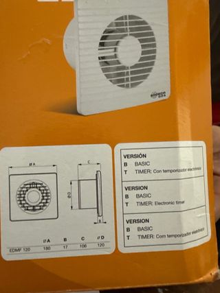 Extractor de baño Sodeca EDMF120