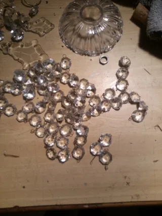 Cristalería para lámparas antiguas