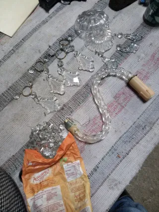 Cristalería para lámparas antiguas