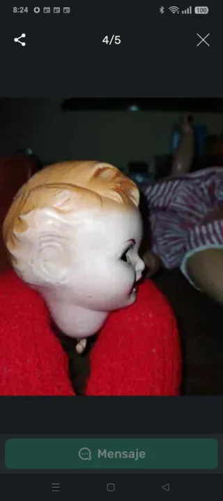 Cabeza de muñeco antiguo