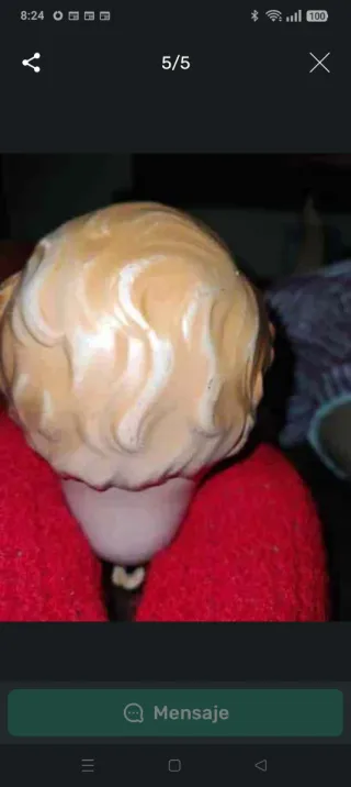 Cabeza de muñeco antiguo