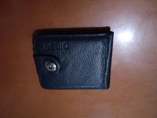 Cartera Diesel Negra Piel