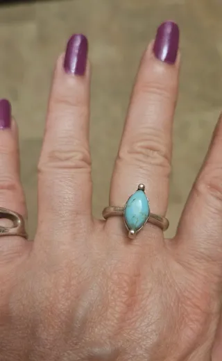 Anillo Plata Vintage Turquesa