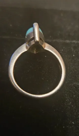 Anillo Plata Vintage Turquesa