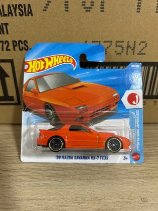 Hot Wheels '89 Mazda Savanna RX-7 FC3S Naranja