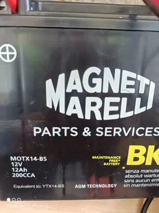 Batería Moto Magneti Marelli MOTX14-BS 12V