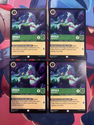 Ursula Ingannatrice Lorcana - 4 Carte