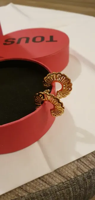 Pendientes Tous Marina Baño Oro 18kt Nuevos