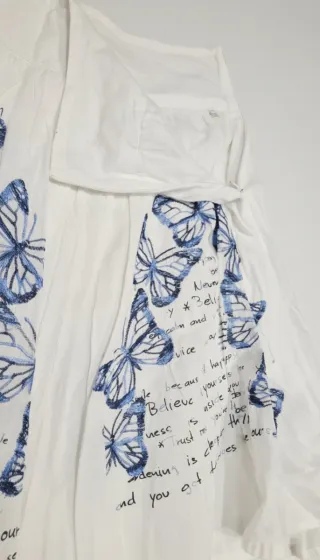 Falda Desigual blanca