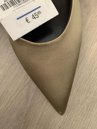 Tacones Zara Satinados Pulsera Talla 37