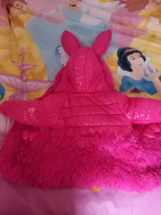 Chaqueta impermeable niña rosa