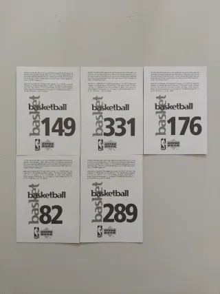 Adesivi Upper Deck NBA 1996 - Giocatori