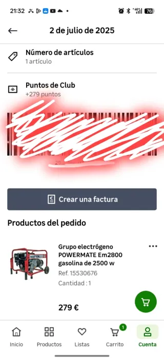 Generador Powermate EM2800 AVR