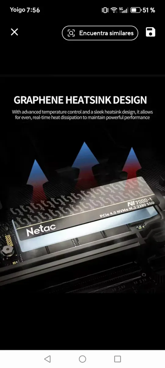 Netac NV7000-T 2TB NVMe M.2 SSD PCIe 4.0 afbeelding 9