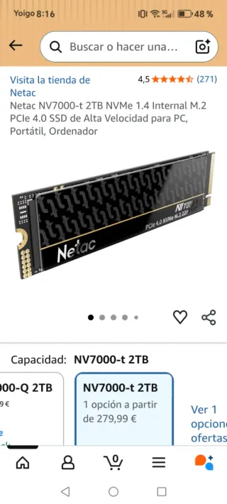 Netac NV7000-T 2TB NVMe M.2 SSD PCIe 4.0