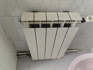 Radiadores de calefacción color blanco