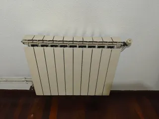 Radiadores de calefacción color blanco