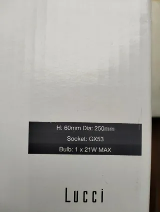 Dos Focos para de techo Lucci UNO Flush Mount