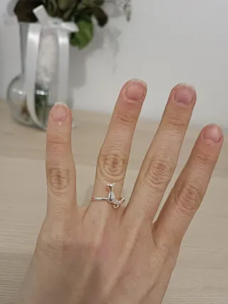 Anillo Plata 925 Gato Nuevo Ajustable