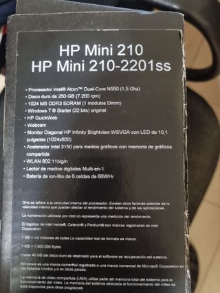 Ordenador HP Notebook Negro/Plateado