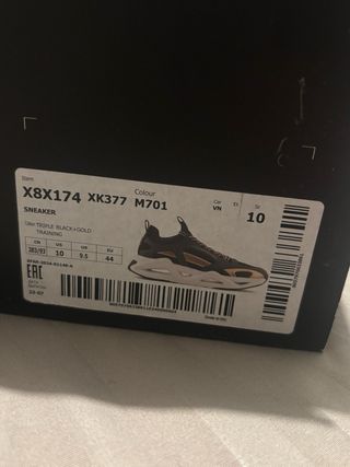 Scarpe EA7 Emporio Armani Nero Oro