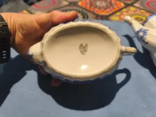 Set caffè in porcellana cinese blu e bianco