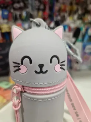 Astuccio portachiavi Legami gatto grigio