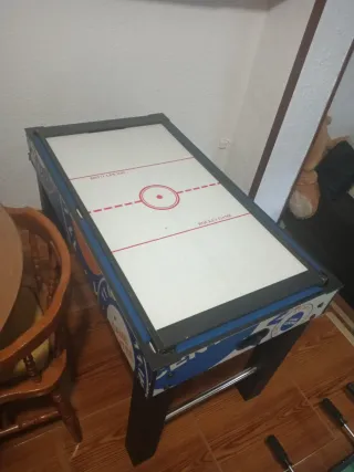 Mesa Multijuegos: Billar, Futbolín, Hockey, Pinpon