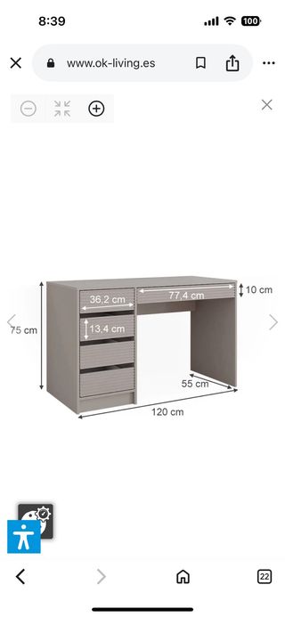 Tocador nuevo en caja