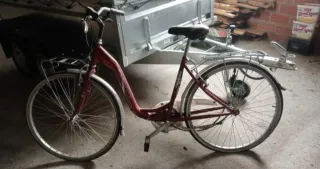 Bicicleta urbana roja Florida