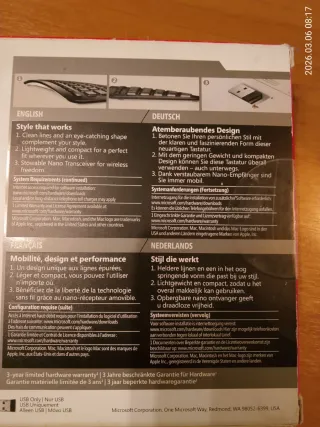 Tastiera Microsoft Arc - Layout Inglese