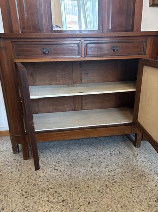 Credenza Art Déco anni '30 con specchiera