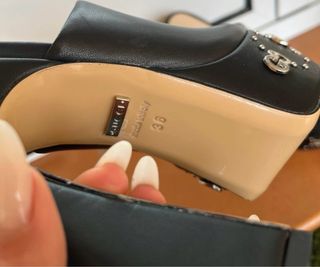 Sandalias Gucci Plataforma Tacón Negro