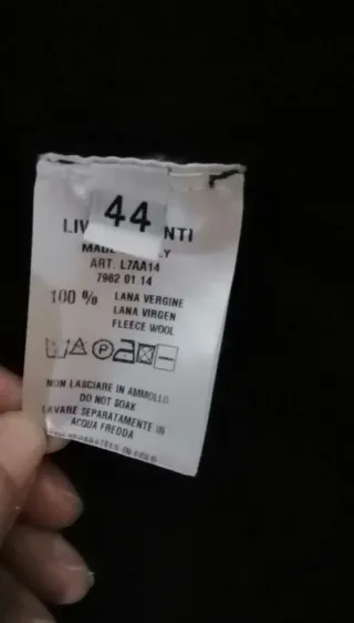 Cardigan Liviana Conti lana vergine nero